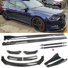 Carbon Fiber Front Bumper Lip Rear Splitter Spoiler Body Kits For Infiniti Q50