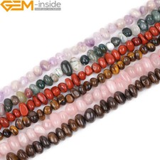 Natural Gemstones Nugget Potato Freeform Beads For Jewellery Making 15" 8x12mm