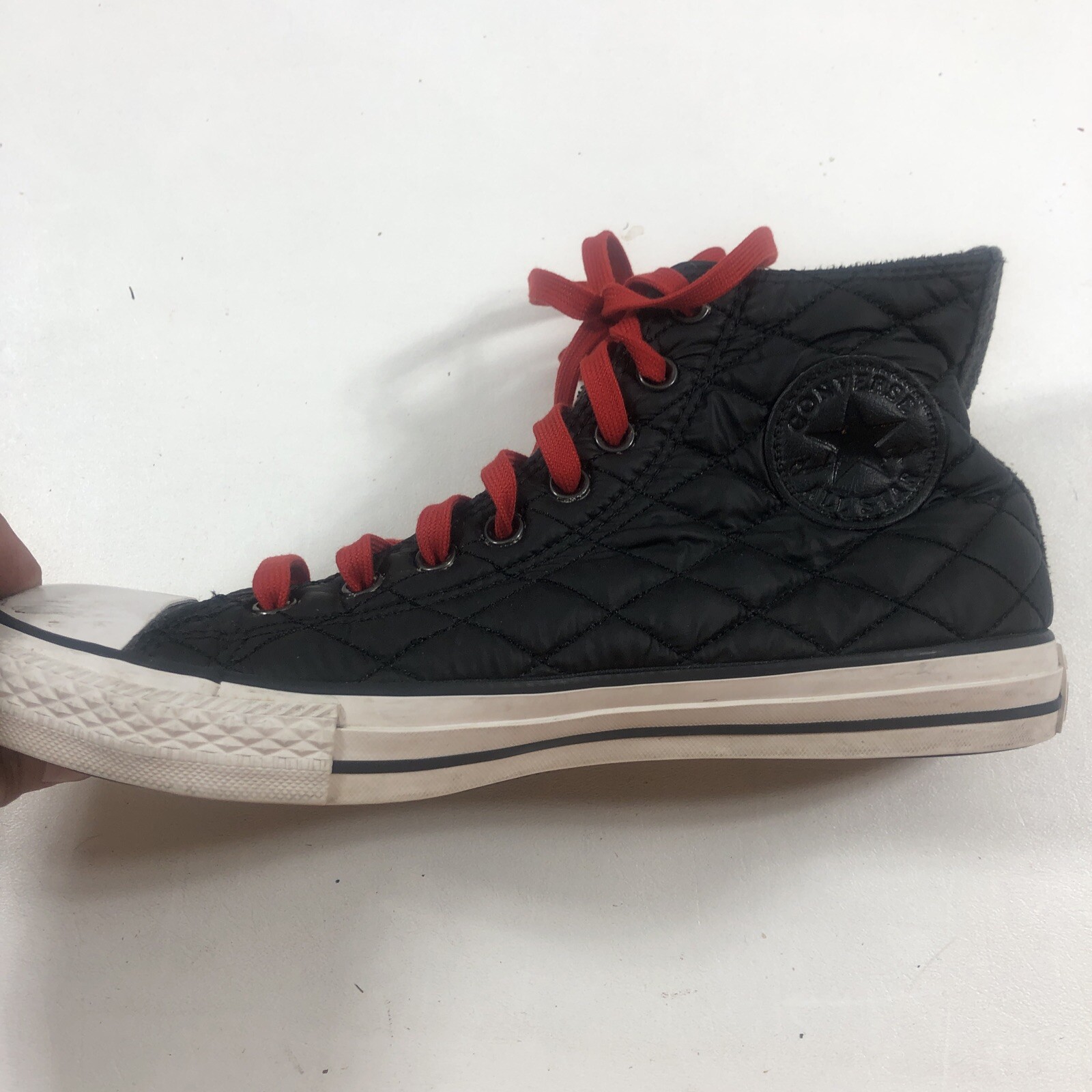 SAOLA Converse All Star Chuck Taylor nere foderate trapuntate unisex donna 11 uomo 9