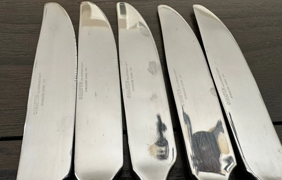 Cubiertos de acero inoxidable Hampton - BAMBÚ - Juego de 5 cuchillos de cena Foto 2 de 4