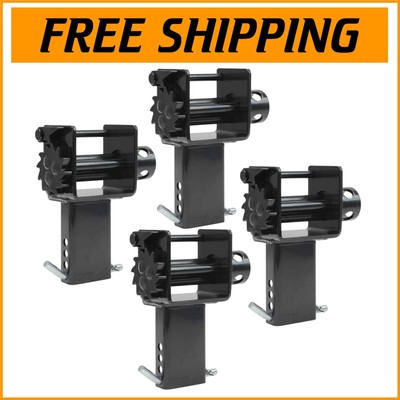 Compact 4-Pack Trailer Winch Set for 16,200 lbs - Fits Any Stake Pocket