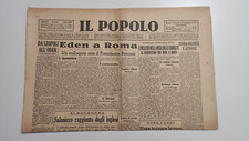 IL POPOLO 2 NOVEMBRE 1944 GIORNALE D' EPOCA WW2 EDEN A ROMA