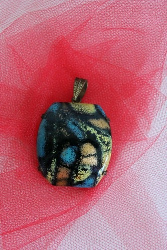 Pendentif Ancien Émaux De Limoges Signé B. Lépinois - Bijou Créateur Vintage