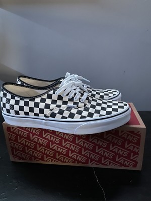 mens checkered vans