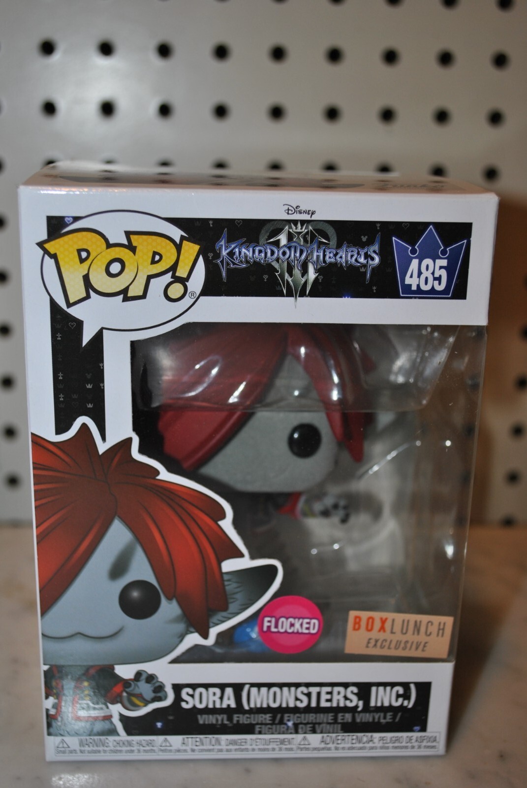 Funko Pop! Sora Monsters Inc. Flocked #485 Box Lunch Exclusive Kingdom Hearts