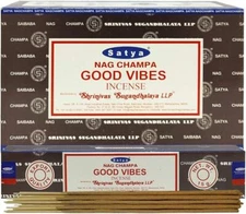 Satya Nag Champa Incense Sticks Good Vibes Agarbatti Stick Each Pack 15g