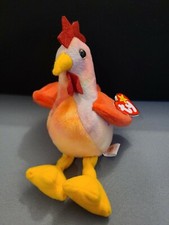 Ty Beanie Baby DOODLE The Rooster 4th Generation 3rd Tush Tag PVC 1996