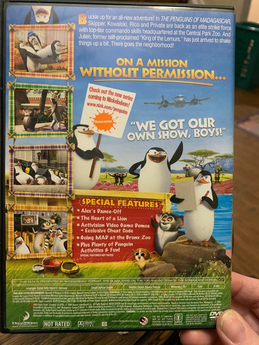 The Penguins of Madagascar DVD Nickelodeon--Adventure