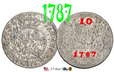 Poland 10 Grossus Groschen Groszy 1787 Stanislaw August Poniatowski SILVER#32981