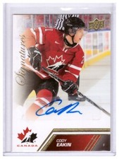 Cody Eakin 2013-14 Upper Deck Team Canada Signatures Autograph Card #31
