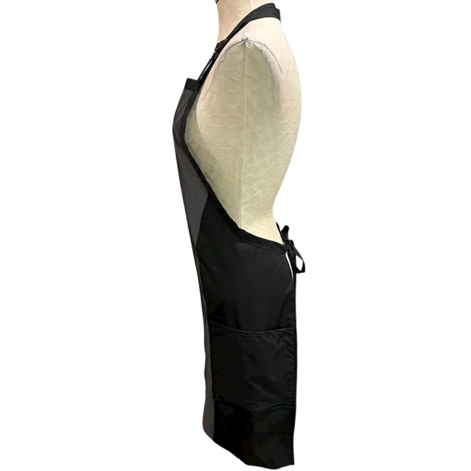 Betty Dain Hair Stylist Apron Bleachproof Black Gray Hourglass - Image 3 of 4