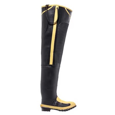 Lacrosse 24509099-7 Hip Wader, Rubber Upper, Rubber Outsole, Steel Toe, 32 In