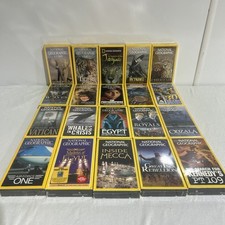 20 Various NATIONAL GEOGRAPHIC VHS Videos Nature Vintage Lot VCR TAPES NEW