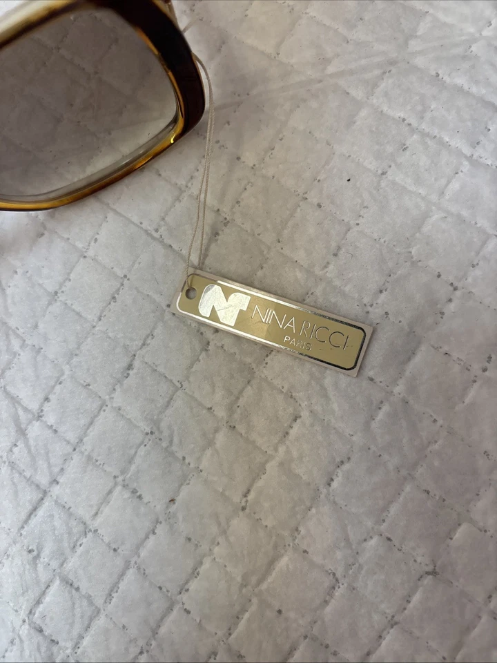 Gafas cuadradas vintage NINA RICCI marcos marrones transparentes 67-2-A16 239 Foto 4 de 4