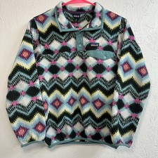 Patagonia Synchilla Snap T-Fleece Aztec Pullover Kids Jacket Kids Size XL 14