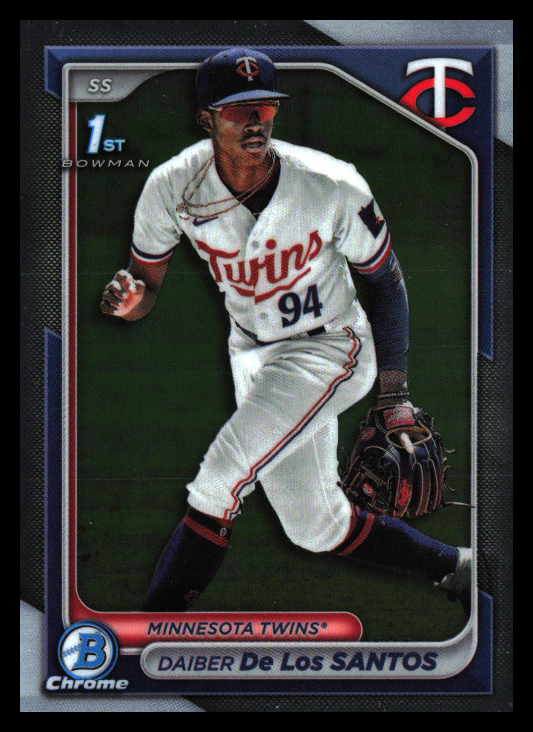 2024 Bowman Chrome - Prospects Daiber De Los Santos #BCP-185 1st Bowman RC