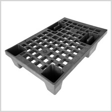 1 BANCALE PALLET PLASTICA IMBALLAGGIO LEGGERO ROBUSTO 60X40X13 CM PORTATA KG 300