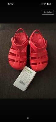 Crocs Sandalen Mädchen, Größe C7 23/24