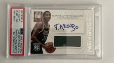 2013-14 Panini Elite - New Breed Materials Signatures Giannis Antetokounmpo RC  