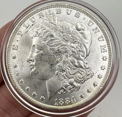 1884-O Morgan Silver Dollar Toned MS++