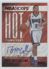 2015-16 Panini NBA Hoops Hot Signatures Red 21/25 Ray McCallum #HS-RMC Auto 0c3