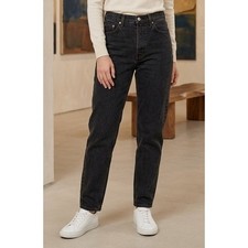 Vintage Levi's 550 Relaxed Fit Tapered Leg Jeans Denim Women's 10 Reg Black 90s