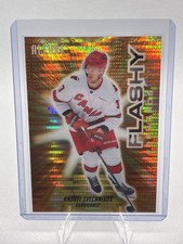 2025-26 UD Allure Flashy Forwards Andrei Svechnikov #FF-12 Orange Spectrum /299