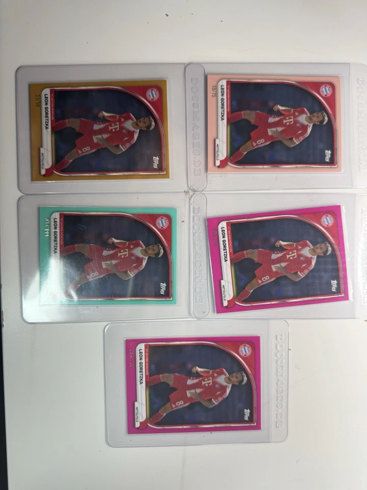 Leon Goretzka Lot Topps Fc Bayern Tins 2024/25 /50, /75, /199, 2x/250