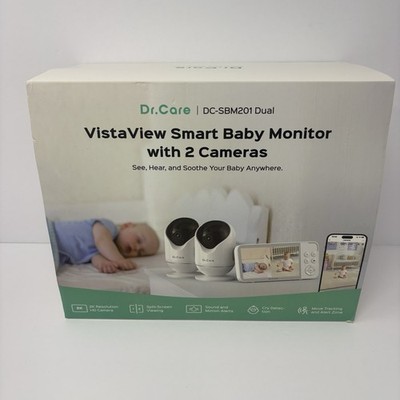 Dr.Care VistaView DC-SBM201 Dual 2K Smart Baby Monitor 5  Screen 2 Cameras