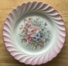 Antique Zeh Scherzer & Co Plate Bavaria Scalloped Edges Gold Trim Floral 7.5 " — photo 1