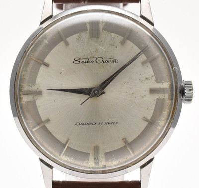    Vintage Seiko  1975 Crown Seikosha 21 Stones 560 15002 Gold From Japan  #138