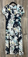 Banana Republic Floral Midi Dress XS Summer Vibes Casual Chic Date Night Elegant