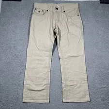 Vintage True Religion Men's Sz 36 Ricky Super T Khaki Jeans Pants