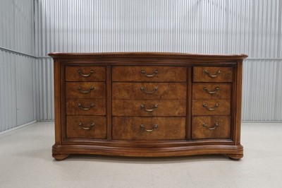 Thomasville British Gentry Burled Large 9 Drawer Dresser | eBay