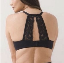 Soma Embraceable Bra 40D Black Lace Racerback