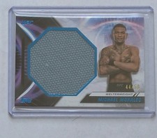 2024 Topps UFC Knockout MICHAEL MORALES #44/50 JUMBO FIGHT MAT RELIC🔥BLUE SP!