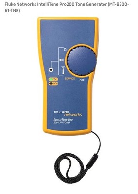 Fluke Networks IntelliTone Pro 200 LAN Toner MT-8200-61-TNR RJ11 RJ45 Coaxial