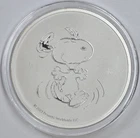 2021 1oz .999 Walt Disney Peanuts Snoopy Round in a Capsule