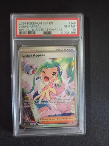 Pokemon 2024 Lisia's Appeal Surging Spark #246 PSA 10