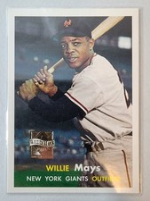 1996 TOPPS WILLIE MAYS COMMEMORATIVE 1957 REPRINT CARD SAN FRANCISCO GIANTS