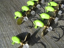 Seaweed Green Slow Death Whistler Vertical Fishing Jig Lot of 10 Q46