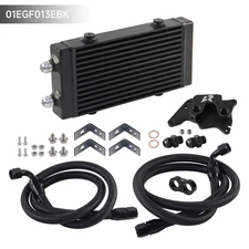 9.5" Dual Pass Oil Cooler Adapter Hose Kit for Mini Cooper S R56 1.6 Turbo 06-12