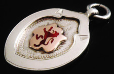 Sterling Silver Boys Brigade Sterling Silver Scottish Lion Rampant Fob Medal