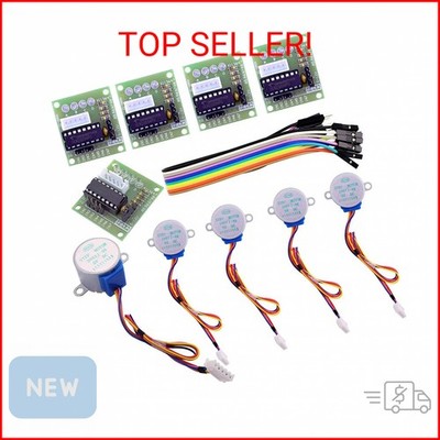 ELEGOO 5 Sets 28BYJ-48 ULN2003 5V Stepper Motor + ULN2003 Driver Board Compatibl