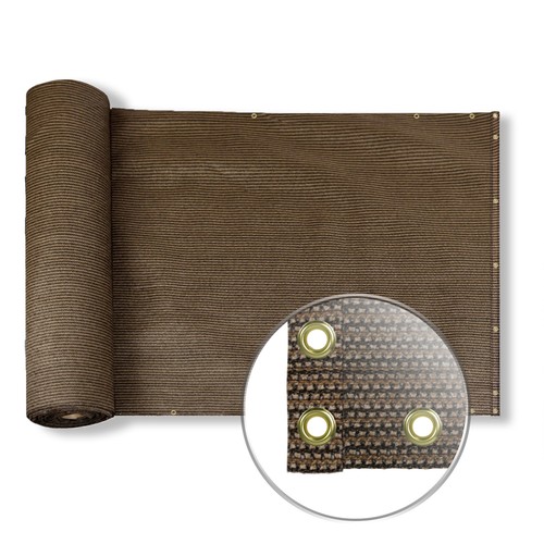 3ft Deck Privacy Screen Fence Screen for Balcony Windscreen Patio Pool Brown - Picture 2 of 7