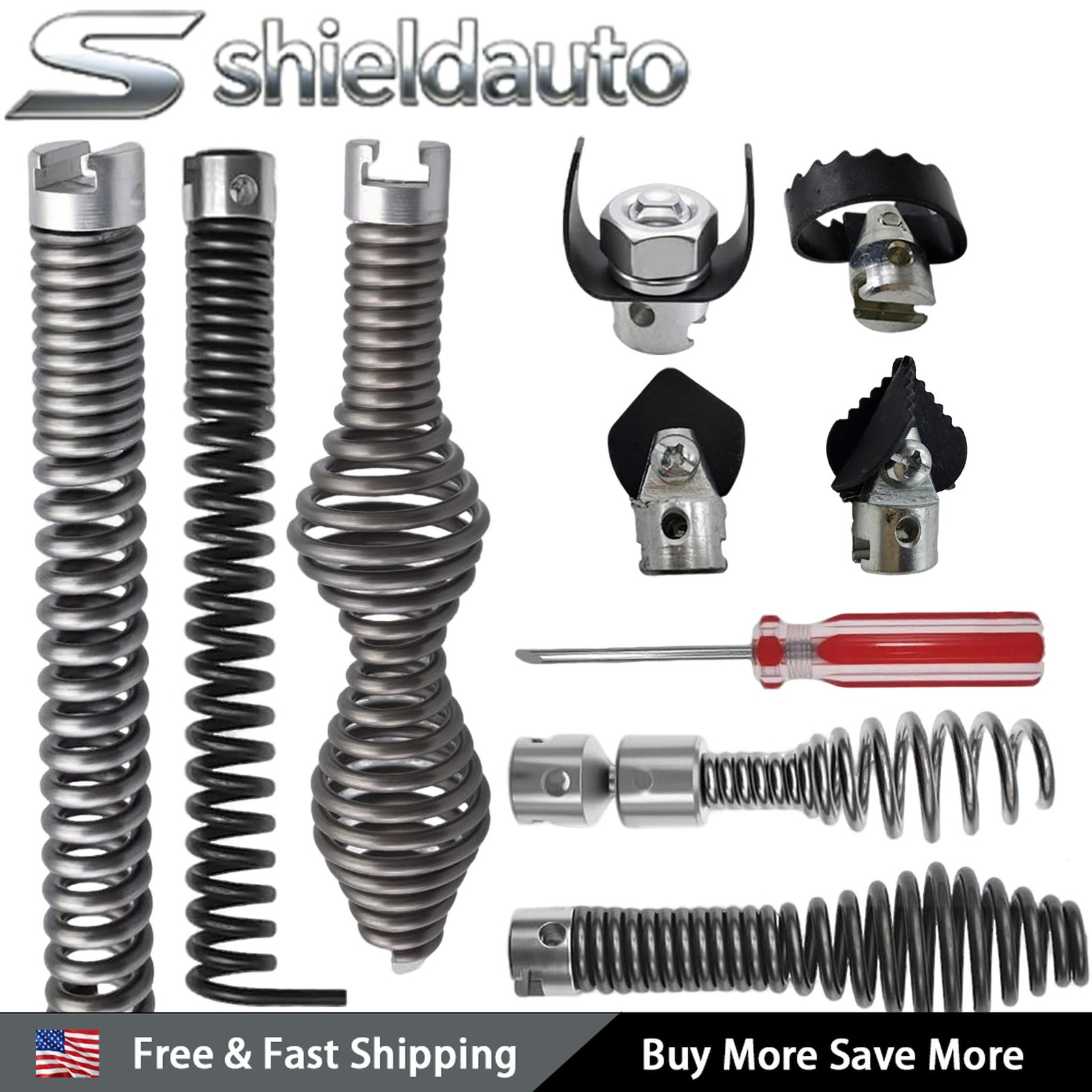 10* Kit for RIDGID K-400 C-4 Drain Snake Drill Attachment Cutter Drain Auger US