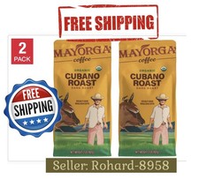 Cub an Roast  ORGANIC WHOLE BEAN COFFEE KOSHER MAYORGA  Total 4 Pounds(2pk)  NEW 7.37 per pound