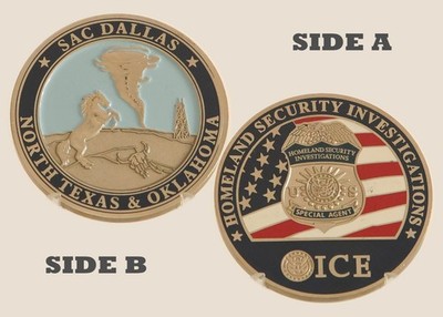 ICE HSI SAC Dallas North Texas & Oklahoma Challenge Coin 1#9