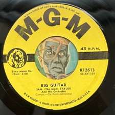 HEAR Sam Man Taylor 45 Big Guitar / Cherokee R&B tittyshaker instrumental NM-