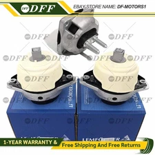 3pcs Transmission+Engine Motor Mount Mounts kit for Benz W166 ML550 GL450 GLS550